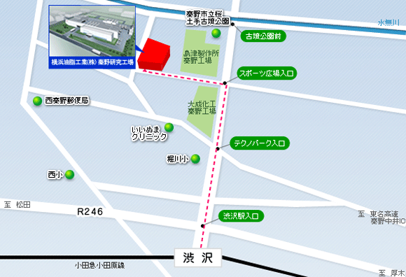 秦野研究工場地図